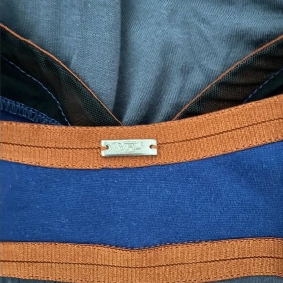 VPL ♡ Convexity Breaker Maxi Dress ♡ grey / blue / rust - Picture 8 of 15